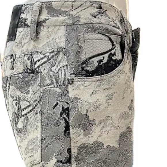 Von Dutch Black and Gray Patterned Jeans